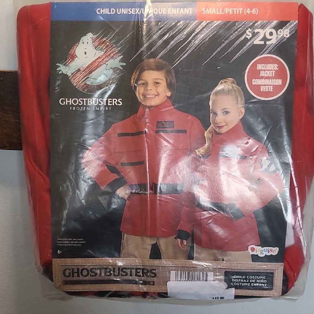 Disguise Ghostbusters Kids Costume - Red 4-6 Small (🛍 Bundle ANY 6/$36)